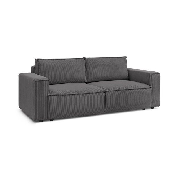 Tamno siva sklopiva sofa od samta 245 cm Nihad – Bobochic Paris-image-3