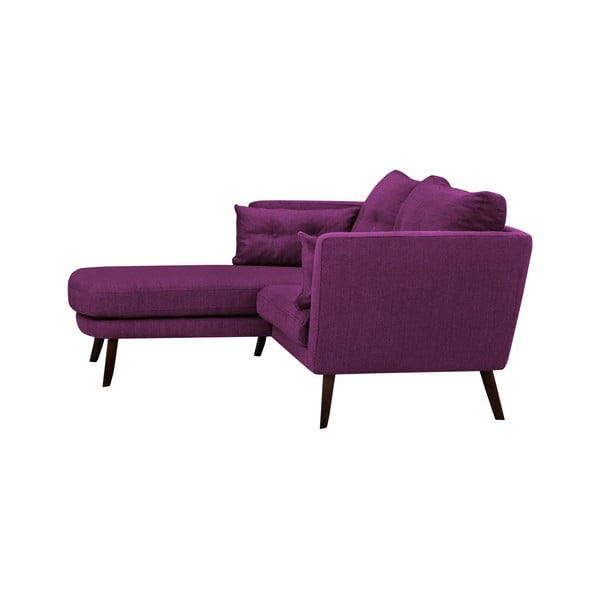 Ljubičasti trosjed Mazzini Sofas Elena, sa ležaljkom na lijevom uglu-image-2