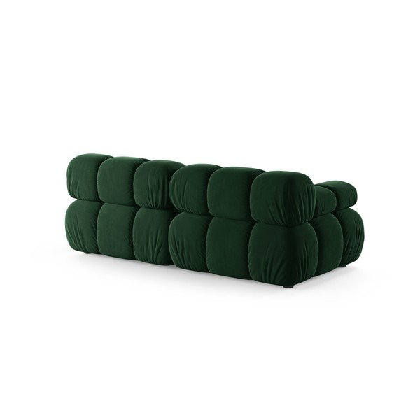 Tamno zelena baršunasti sofa 188 cm – Micadoni -image-2