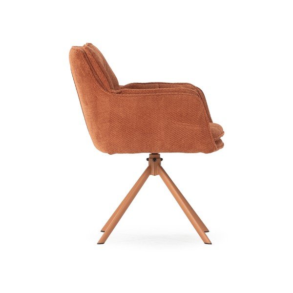 Podstavljene blagovaonske stolice u setu 2 kom boja terakote Keiko – Marckeric-image-3