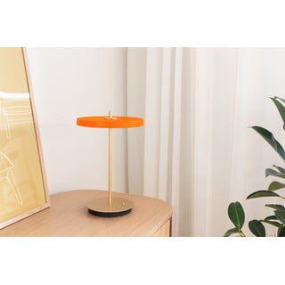 Narančasta LED stolna lampa s mogućnosti zatamnjivanja s metalnim sjenilom (visina 31 cm) Asteria Move – UMAGE