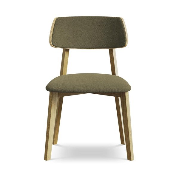 Zelena blagovaonska stolica od masivnog drveta Niu – Makamii-image-1