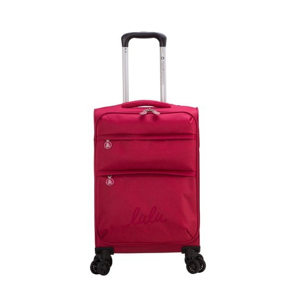 Bordo crveni kofer na četiri kotača Lulucastagnette Luciana, 71 l