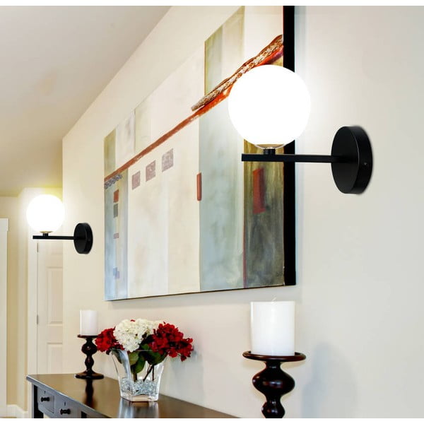 Crna zidna lampa Kama - Candellux Lighting-image-1