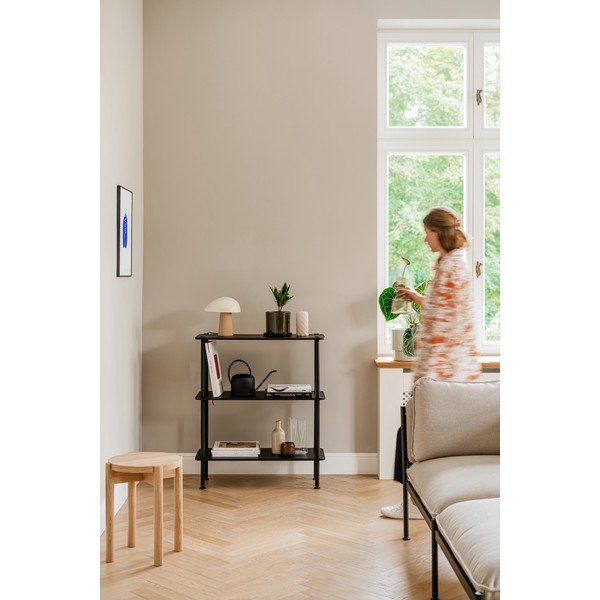 Crni regal u dekoru hrasta 80x90,5x35 cm Teidi – noo.ma-image-2