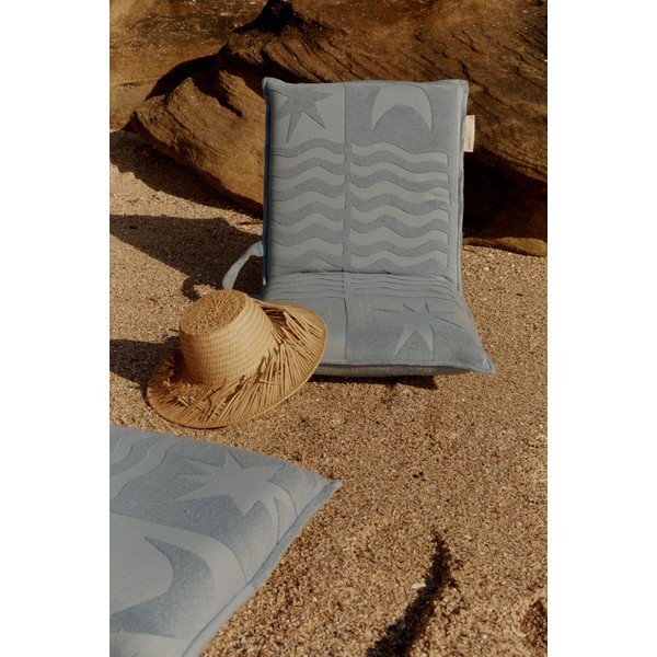 Plava ležaljka za plažu Sunnylife Terry, 93 x 43 cm-image-1