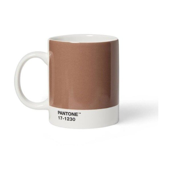 Svjetlo smeđa porculanska šalica 375 ml Mocha Mousse 17-1230 – Pantone