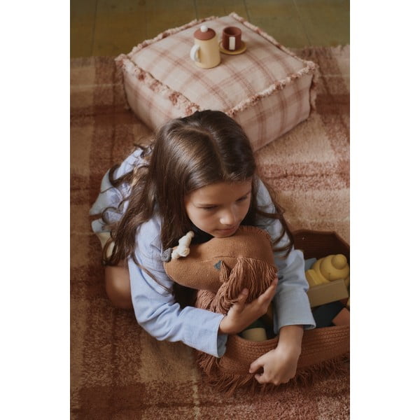 Smeđa tekstilna dječja kutija za pohranu 68x24x35 cm Poppy – Lorena Canals-image-2