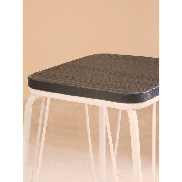 Bijeli/u tamnoj prirodnoj boji stolac od čvrstog brijesta District – Premier Housewares-image-4