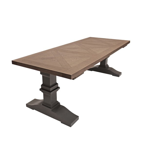 Sivi stol za blagovanje Canett Royal, 240 cm