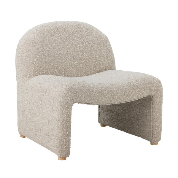 Krem fotelja od bouclé tkanine Neel – Bloomingville