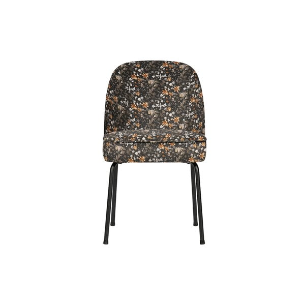 Crna stolica s cvjetnim uzorkom BePureHome Vogue Flower