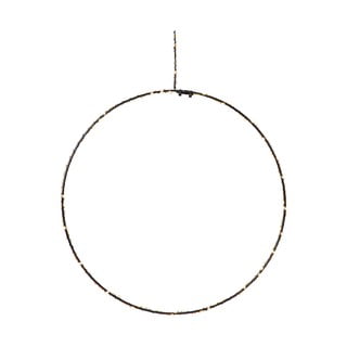 Crni božićni viseći svjetleći ukras Markslöjd Alpha Circle, visine 30 cm