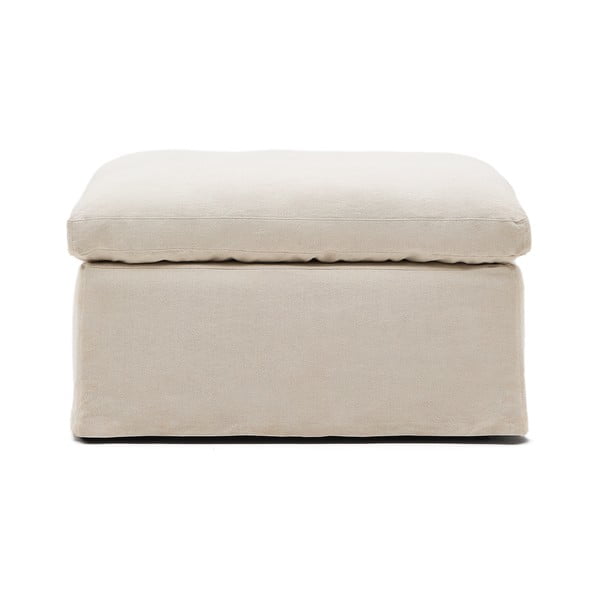 Bež lanen tabure Zenira – Kave Home