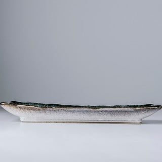 Plavi keramički tanjur za serviranje MIJ Sky, 29 x 12 cm