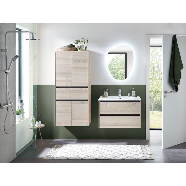 Zidno ogledalo s osvjetljenjem 55x72 cm Quickset 393 – Pelipal-image-4