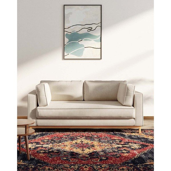 Bež baršunasti sofa 192 cm Celerio – Ame Yens-image-3