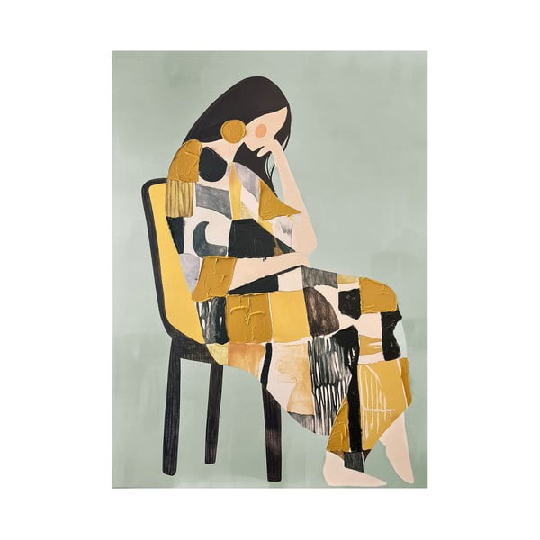 Slika s ručno oslikanim elementima 70x100 cm Penelope – Styler