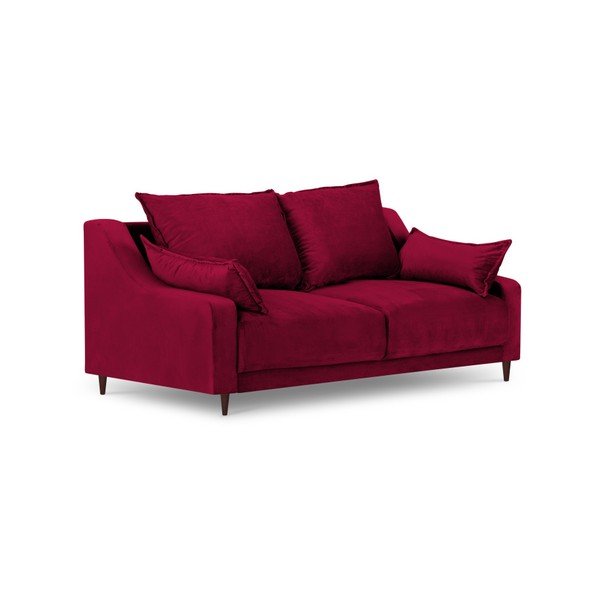 Sofa od crvenog baršuna Mazzini Sofas Freesia, 150 cm-image-2