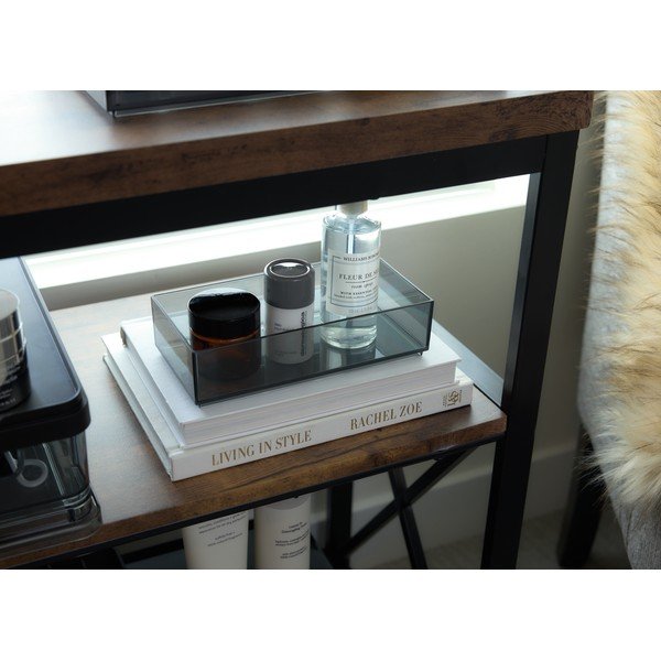 Mat crni kupaonski kozmetički organizator od reciklirane plastike - iDesign-image-3