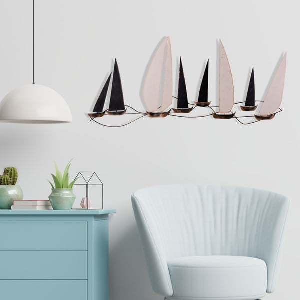 Metalni zidni ukras 117x52 cm Ocean - Wallity-image-4
