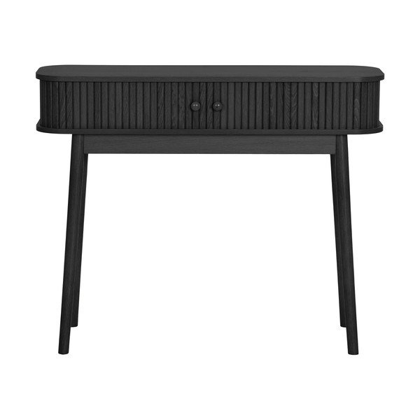 Crni pomoćni stol od masivnog bora 30x100 cm Nikoo – House Nordic-image-4