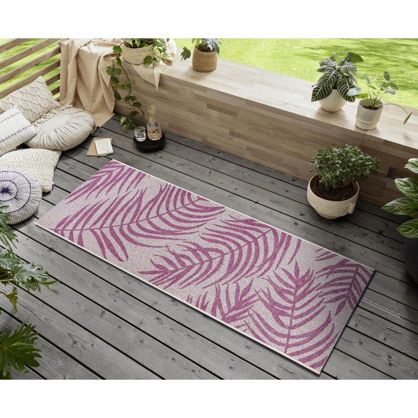 Ružičasto-bež vanjska staza NORTHRUGS Palmera, 70 x 300 cm-image-1