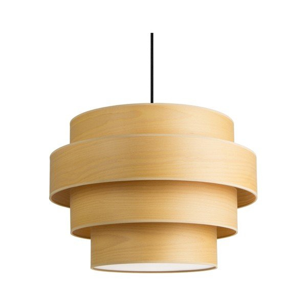 Viseća lampa od prirodnog furnira u boji bijeljene bukve Sotto Luce TSURI Elen, Ø 50 cm-image-4