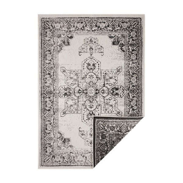 Crno-krem vanjski tepih NORTHRUGS Borbon, 120 x 170 cm