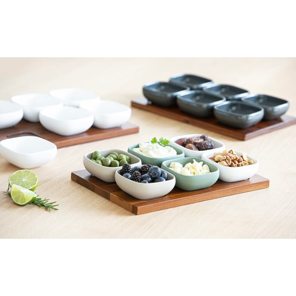 Bijeli porculanski set za serviranje 6 kom Essentials – Ladelle-image-3