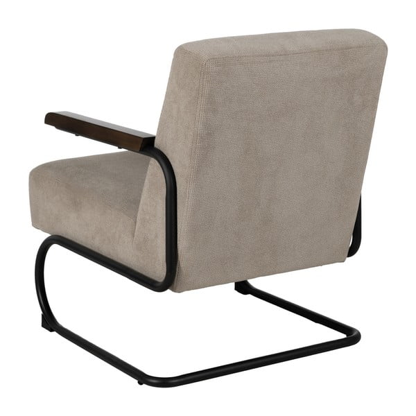 Smeđe-siva fotelja od šenila Industra – Ixia-image-3