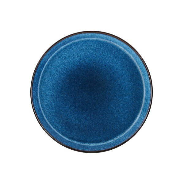 Crni/plavi tanjur od kamenine ø 27 cm Gastro Dark Blue/Black – Bitz