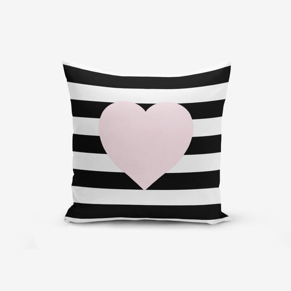 Pamučna ukrasna jastučnica Minimalist Cushion Covers Striped Pink, 45 x 45 cm