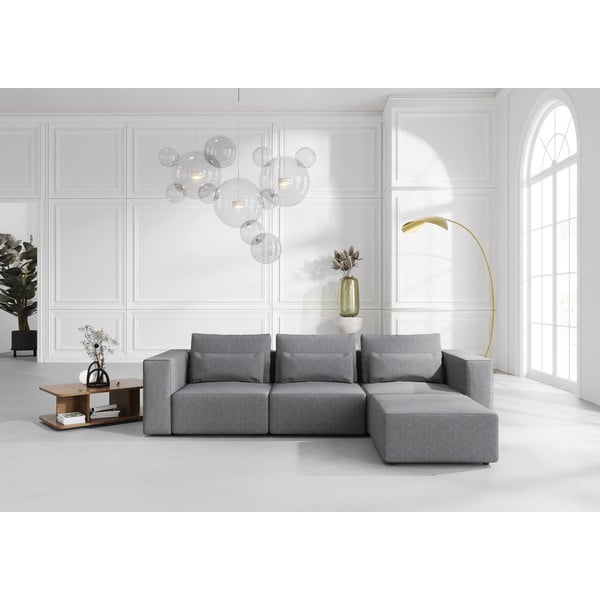 Siva modularna sjedeća garnitura (promjenjiva) Riposo Ottimo – Sit Sit-image-1