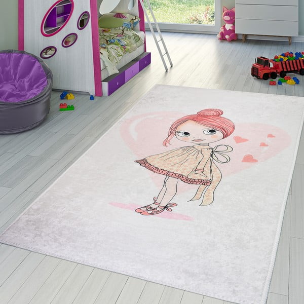Svijetlo ružičasti dječji tepih 100x160 cm Lovely Girl – Vitaus-image-1