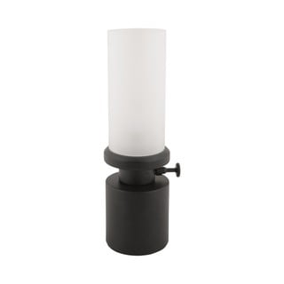 Crna LED stolna lampa s mogućnosti zatamnjivanja s metalnim sjenilom/sa staklenim sjenilom (visina 29,5 cm) Camp – Leitmotiv