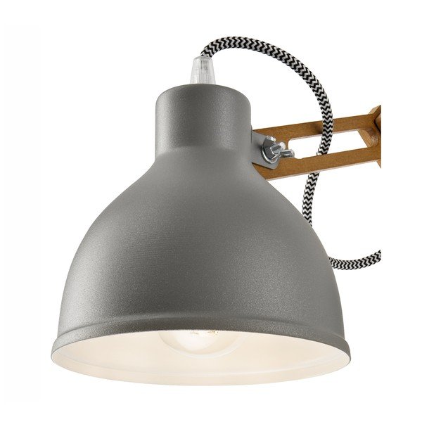 Siva/smeđa zidna lampa ø 15 cm Marcello – LAMKUR-image-3