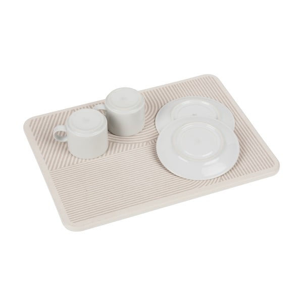 Bež podloga za ocjeđivanje posuđa od dijatomita 40x30 cm Damon – Wenko