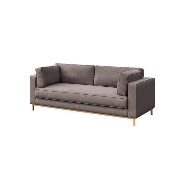 Svjetlo smeđa baršunasti sofa 222 cm Celerio – Ame Yens-image-3