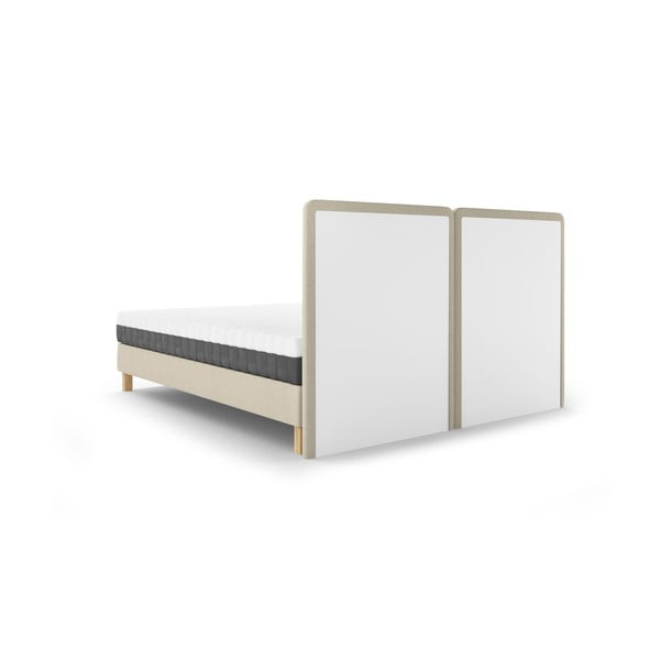 Bež bračni krevet Mazzini Beds Lotus, 140 x 200 cm-image-4