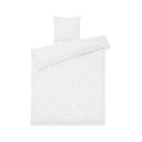 Bijela posteljina za krevet za jednu osobu od pamučnog perkala 140x200 cm Daisy – JUNA
