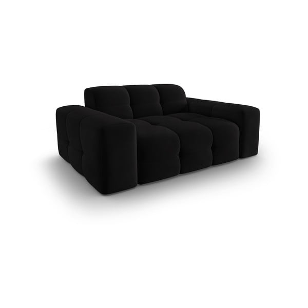 Sofa crni baršun 156 cm Kendal - Micadoni Home-image-3