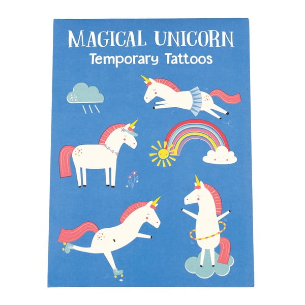 Set s 2 lista za privremene tetovaže Rex London Magical Unicorn