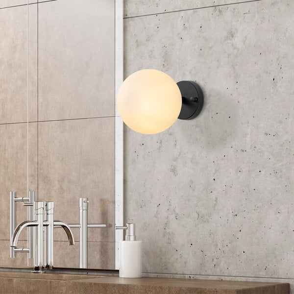 Crno-bijela zidna lampa ø 15 cm Atmaca – Opviq lights-image-1