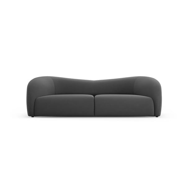 Siva baršunasta sofa 237 cm Santi – Interieurs 86