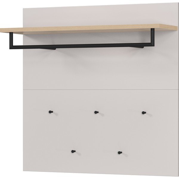 Sivo-bež/u svijetloj prirodnoj boji set za hodnik 96x95x30 cm Cormano – Germania