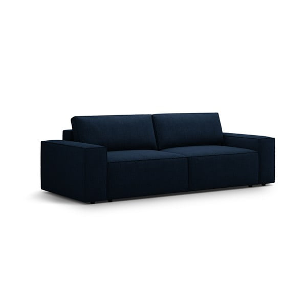 Tamno plava sklopiva sofa od bouclé tkanine 247 cm Jodie – Micadoni Home-image-2