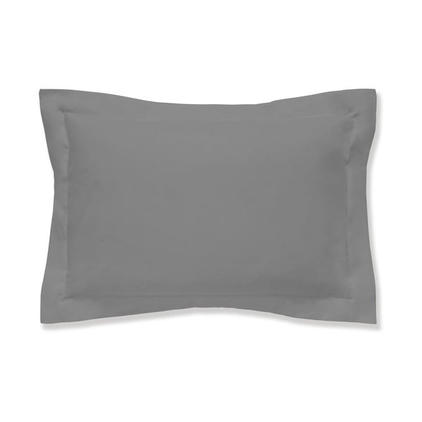 Siva navlaka za jastuk od egipatskog pamuka Bianca Oxford Charcoal, 50 x 75 cm