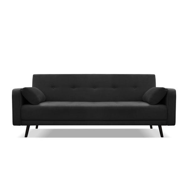 Crni kauč na razvlačenje Cosmopolitan Design Bristol, 212 cm