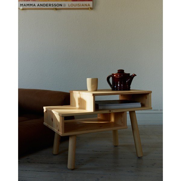 Stolić od borovine u crnoj boji Karup Design Hako-image-1